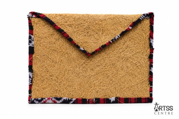 Coconut Fiber Laptop Sleeve with Traditional Tais